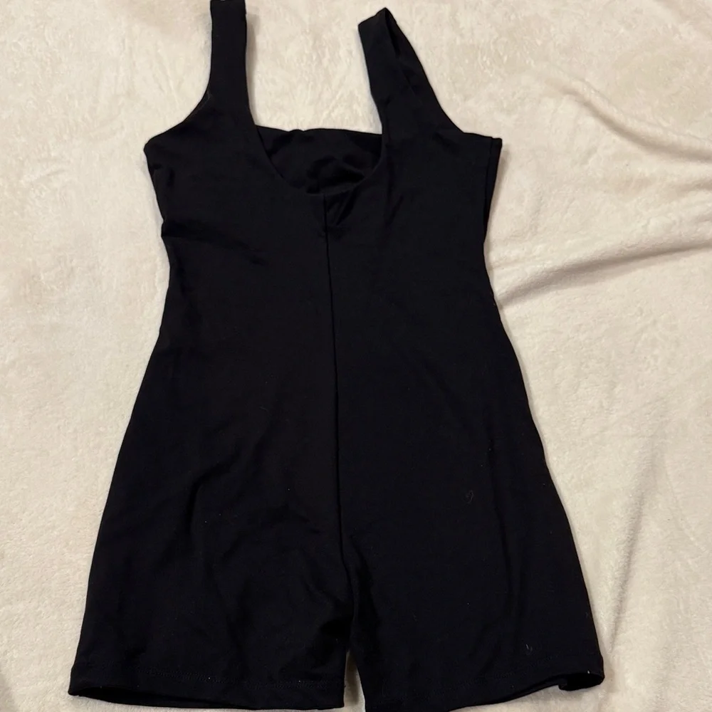 AUTOMET Women’s Black One Piece Spandex Romper Size XS